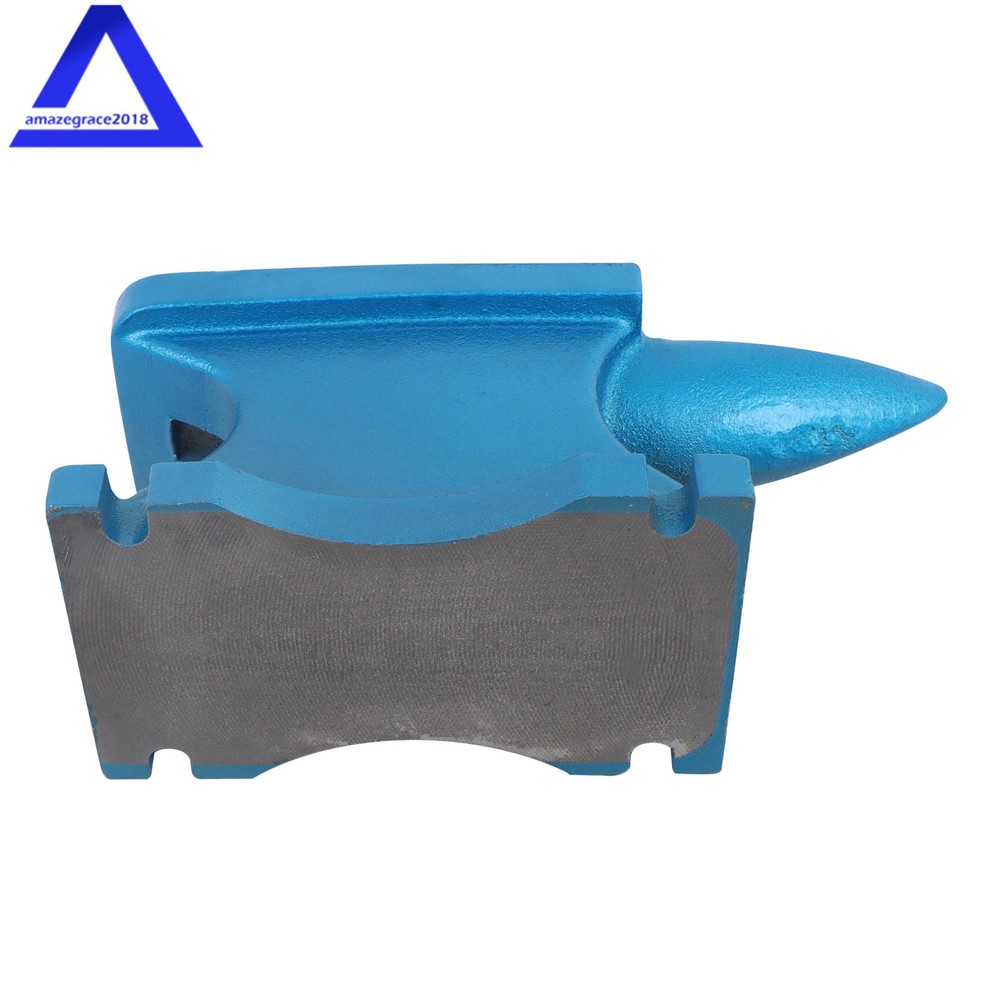 Anvil Cast Iron 44Lbs Anvil Blacksmith Forge Tools Equipment Long Round Horn