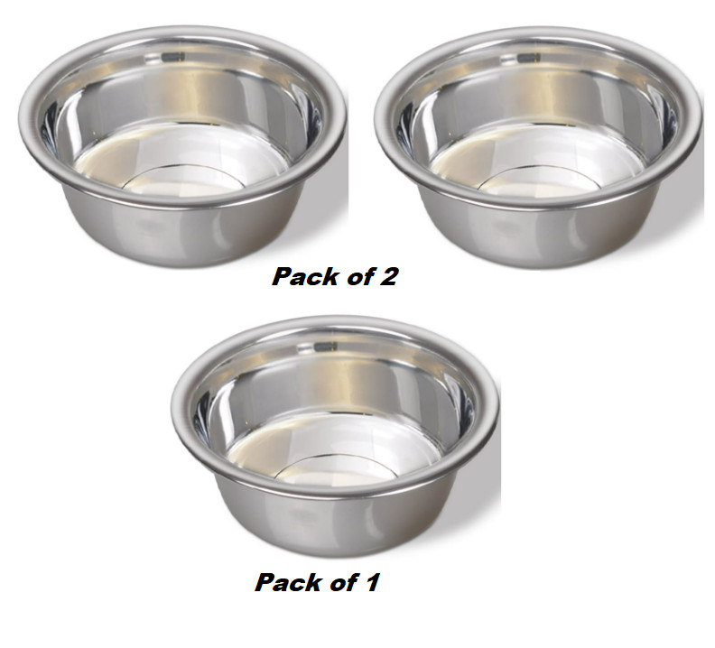 Van Ness Small Lightweight Stainless Steel Bowl, 16oz
