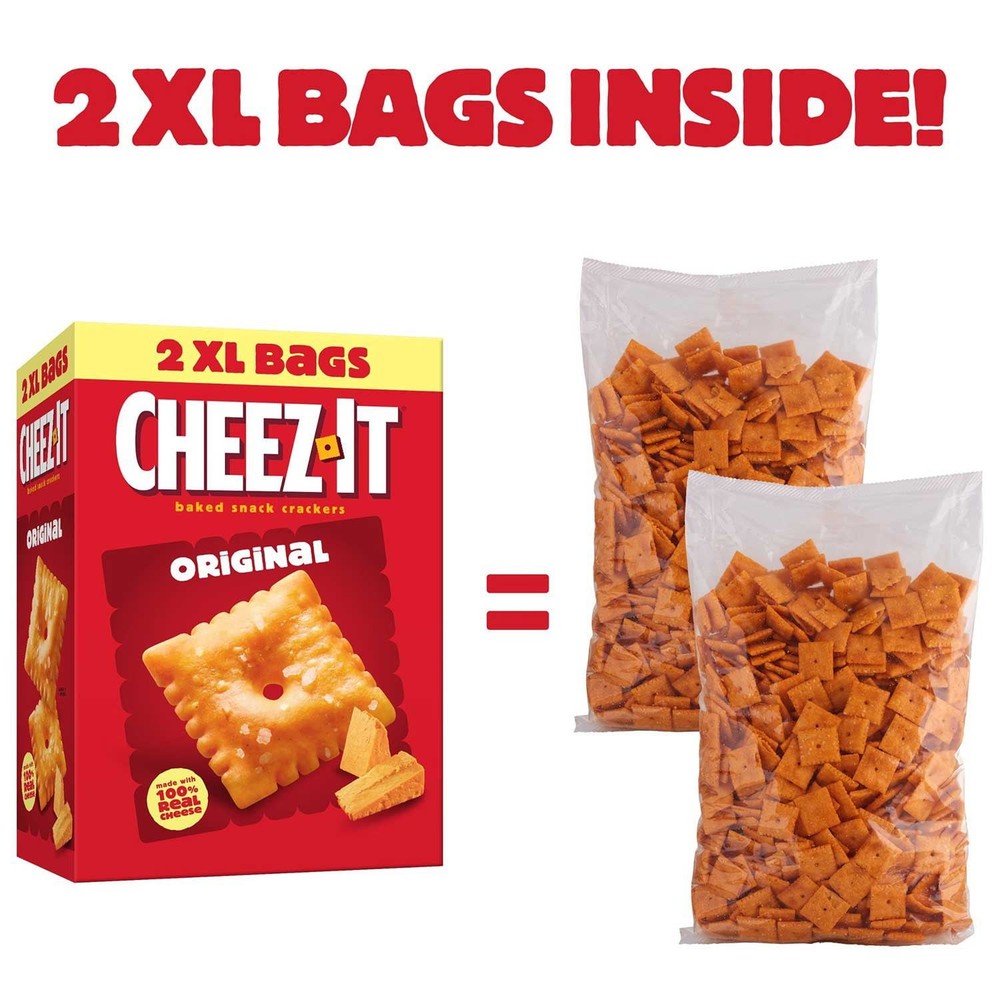 🧀 Cheez-It Original Baked Snack Crackers – 24 oz, 2 Pack