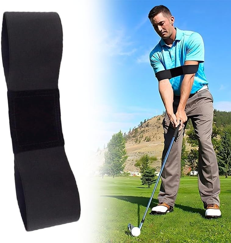 Golf Swing Arm Band - Elastic Nylon Golf Training Aid Band - Swing Correcting