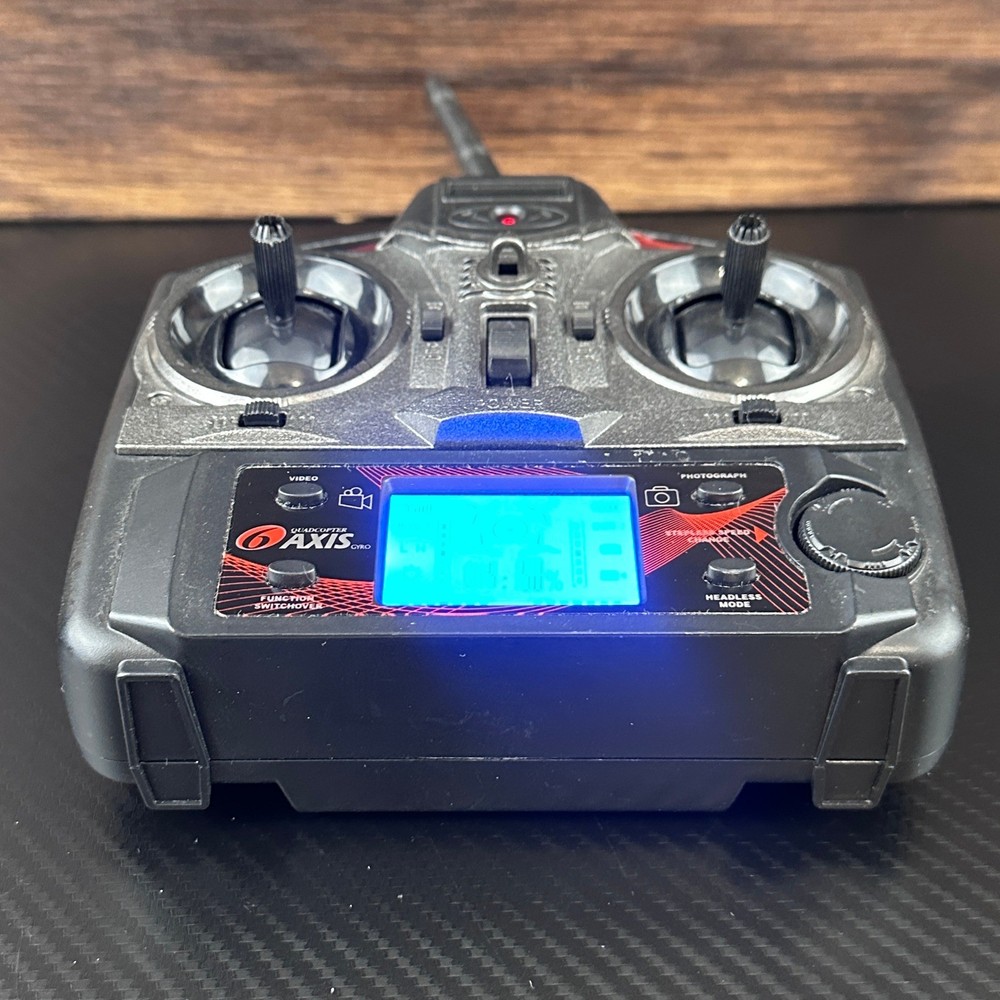 Quadcopter Chaser 6-Axis Gyro 2.4GHz RC Drone Remote Control Transmitter Black