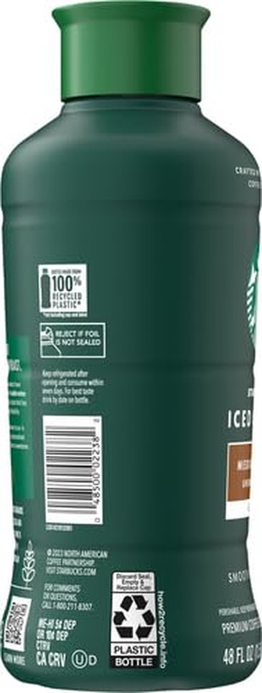 Medium Roast Iced Coffee, Black Unsweetened, 48 Fl Oz Bottle