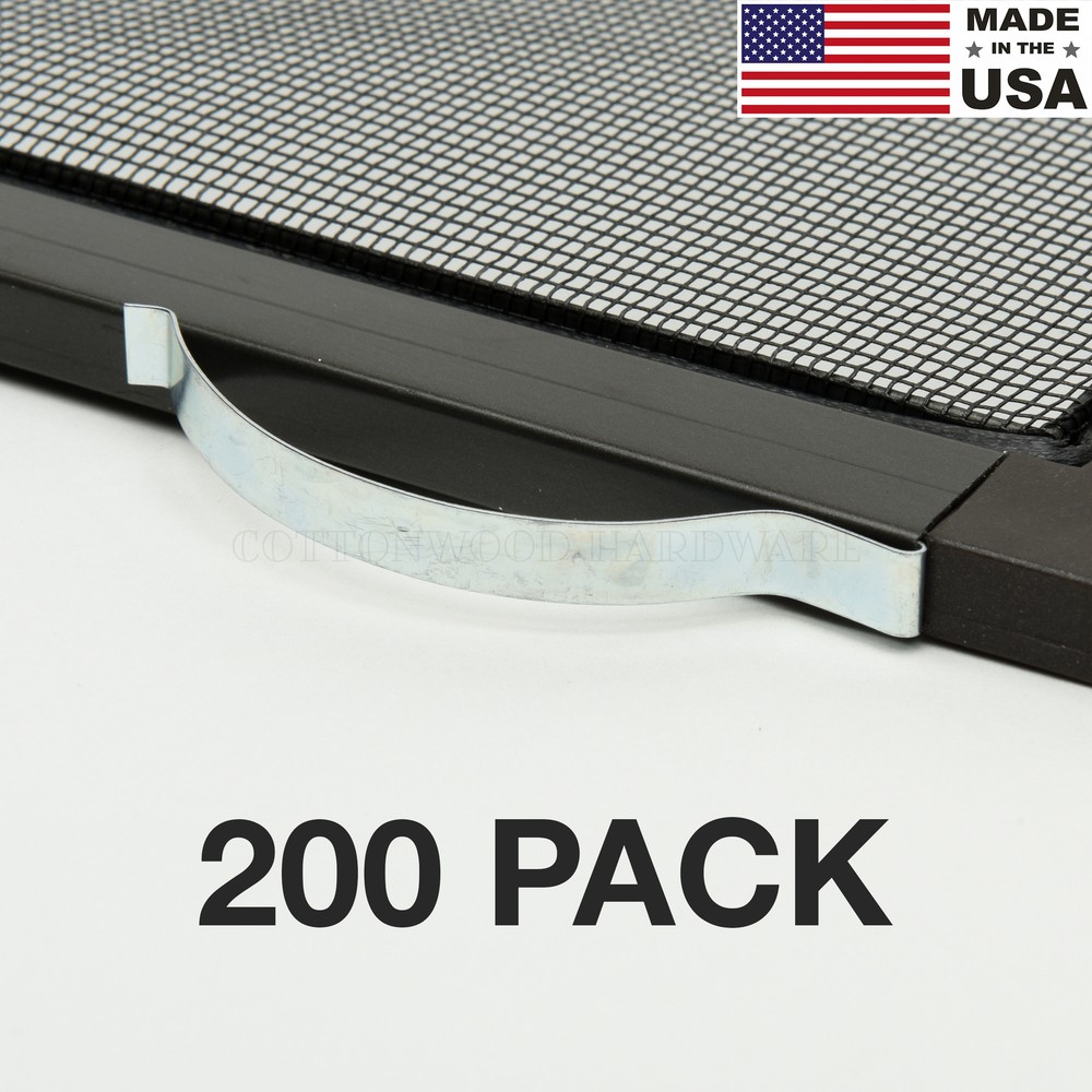 200 PACK - Window Screen Spring, Insect Screen Corner Spring, Corner Leaf Spring