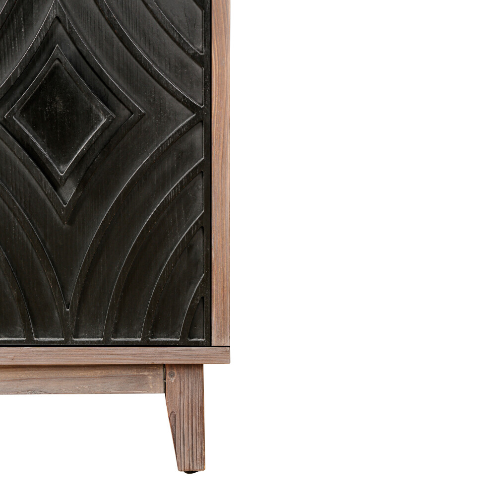 Kitchen Storage Cabinet Sideboard Buffet Cabinet with Solid Wood Legs