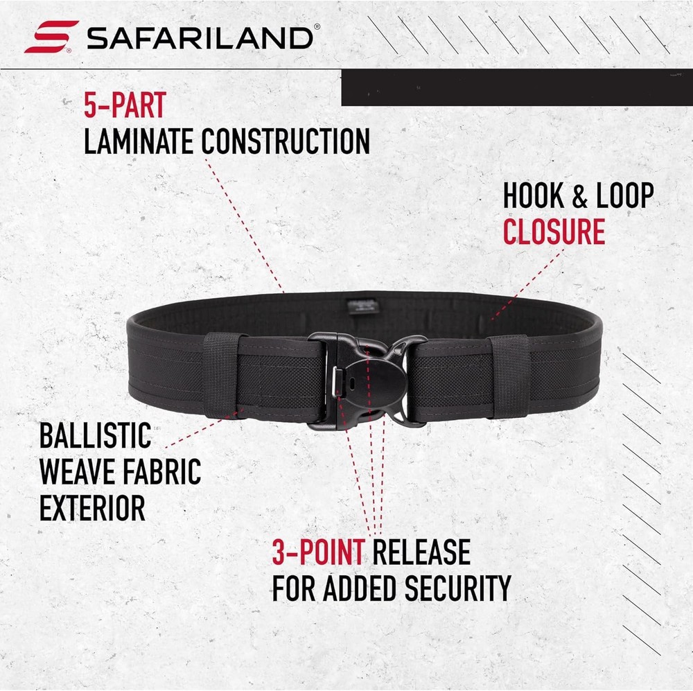 Law Enforcement Duty Belt, 52-58, Black