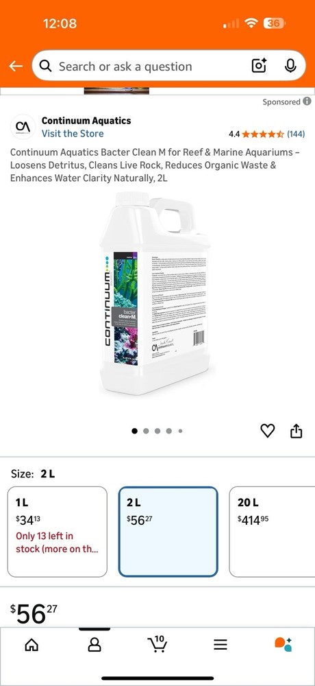 Continuum Aquatics Bacter Clean M