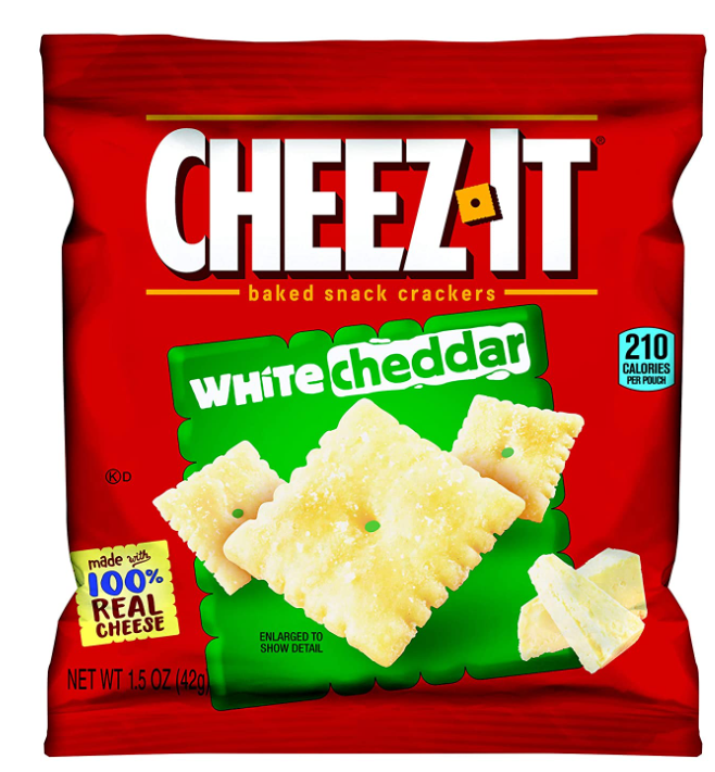 5 Pack Cheez-It White Cheddar Snack Packs 1.5 Oz