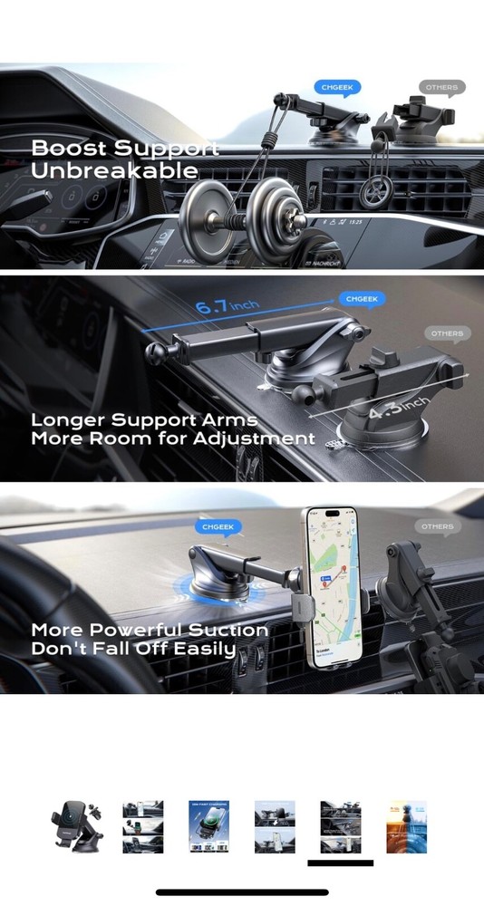 15W Fast Wireless Car Charger