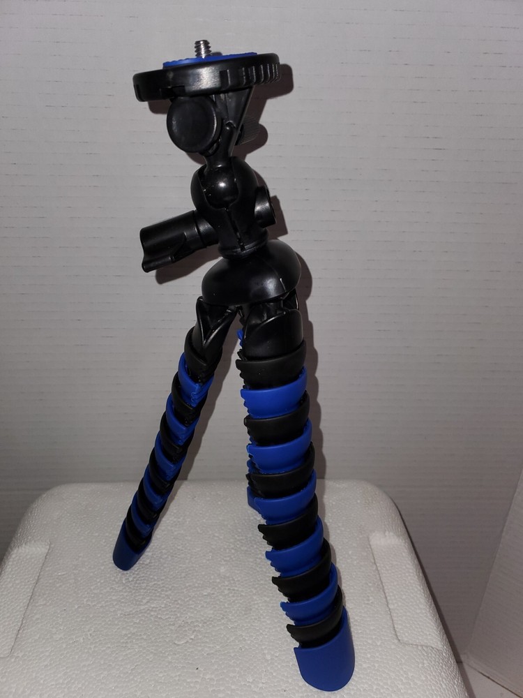 12'' Flexible Gripster Tripod (Blue) for Digital Camera with Quick Release Plate