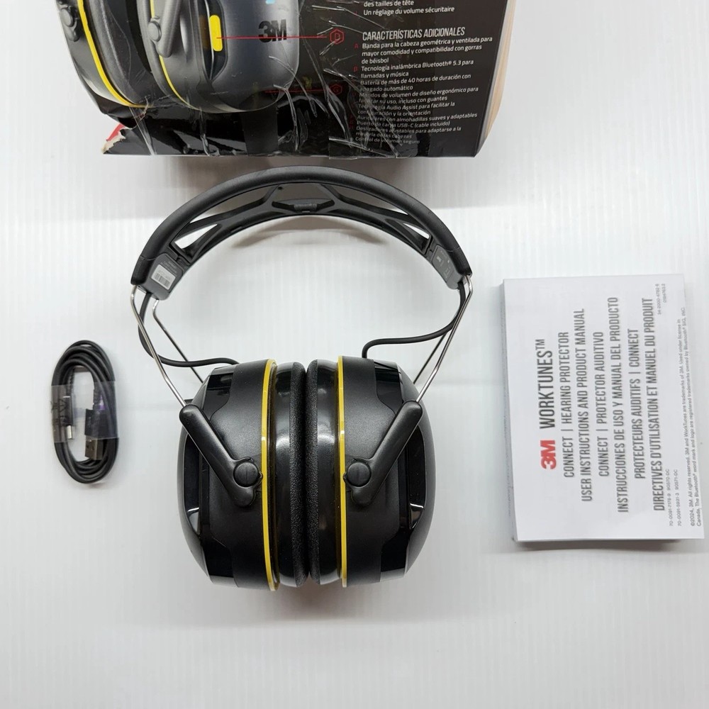 3M WorkTunes Connect Wireless Hearing Protector 90570-DC (5013) New