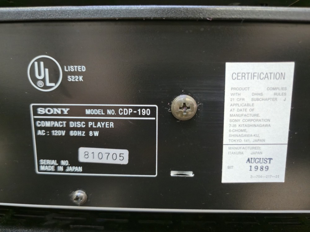 sony true HI-FI Stereo Components system w/remote SERVICED Fully Functional