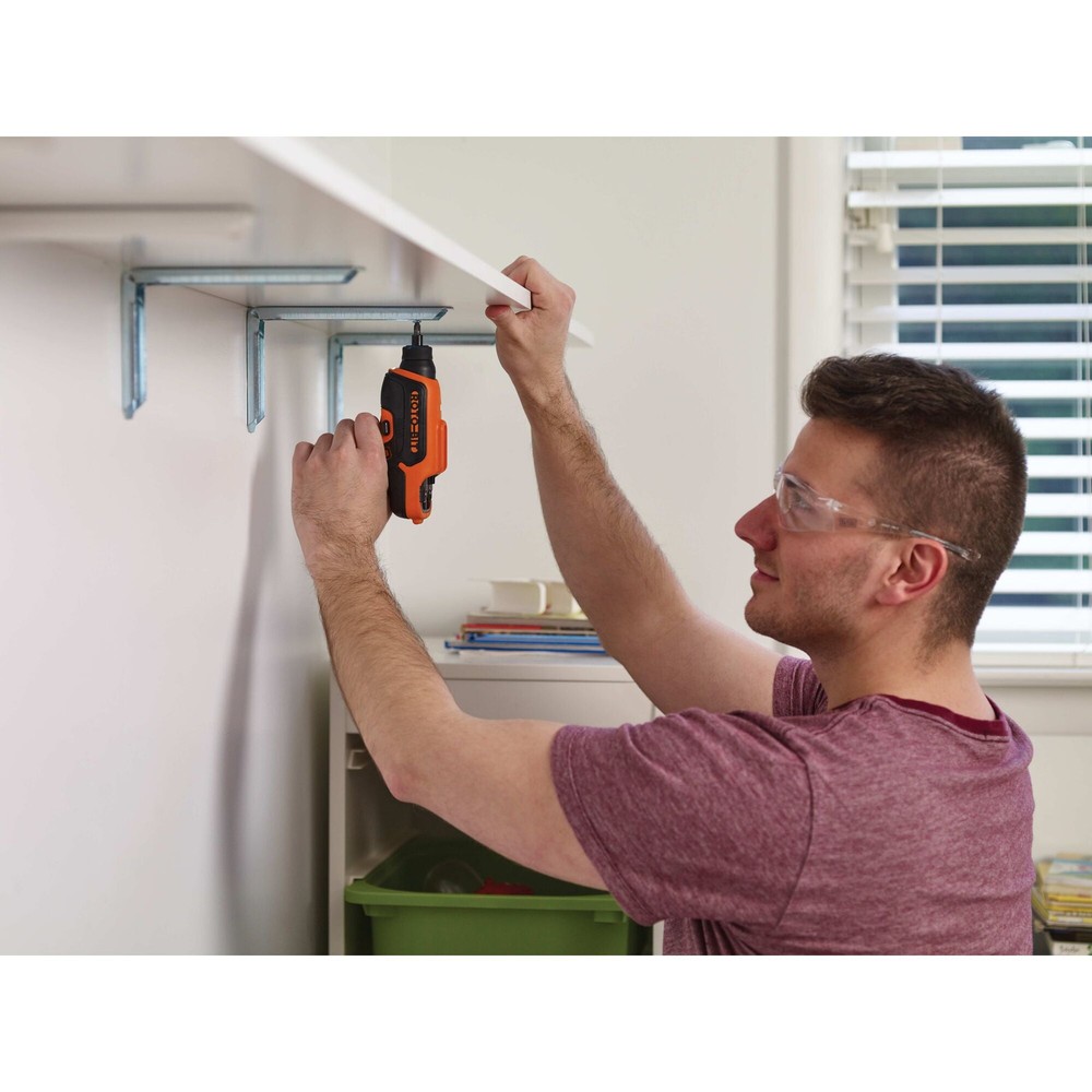 BLACK+DECKER 4V Max Cordless Screwdriver With Bit Storage - BDCS50C