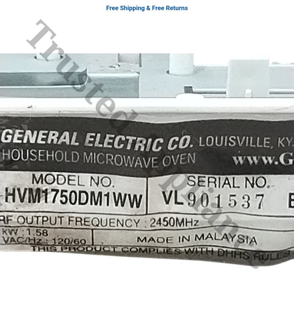 GE Microwave Control Panel Console WB07X11047 WHITE