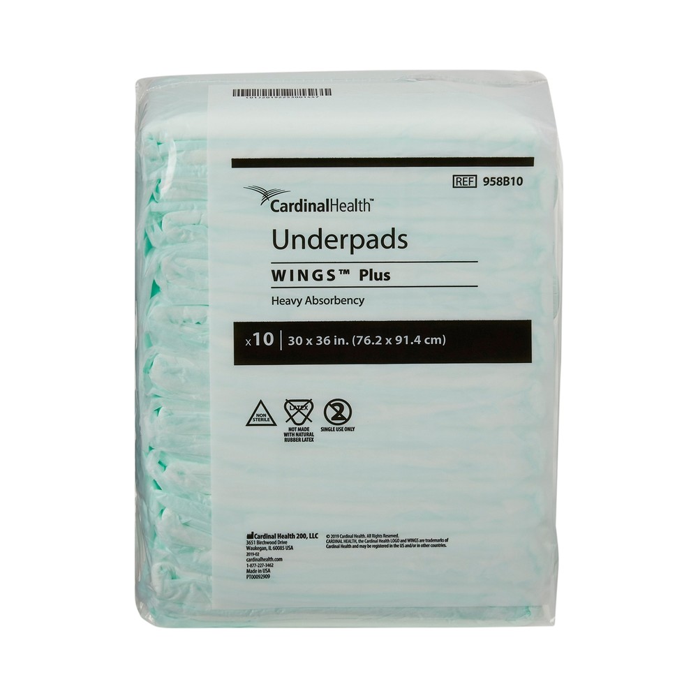 Wings Plus Underpad Heavy Absorbency 30 X 36" 50 ct