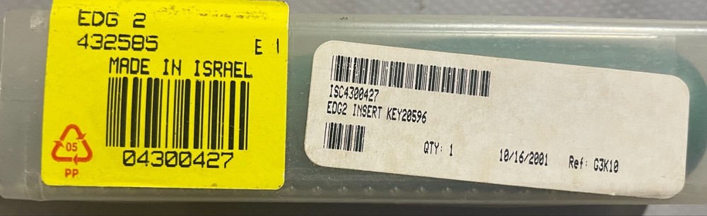 Iscar 4300427 EDG2 Insert Key