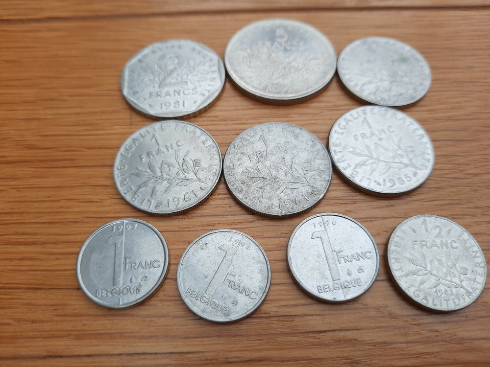 Francs Coins X 10 Coins