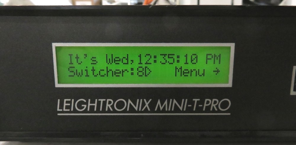 Leightronix Mini-T-Pro Video Switcher Schedule Programmer * Powers On