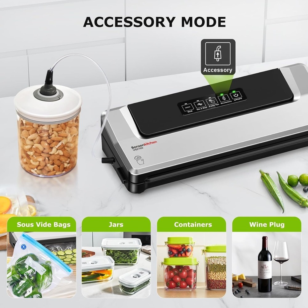 Professional Food Sealer | External Vacuum System | Silver