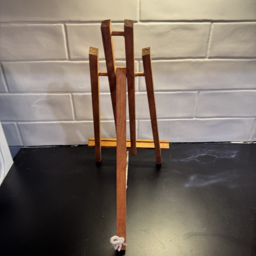 14" Medium Tabletop Wood Display Stand A-Frame Artist Easel Tripod