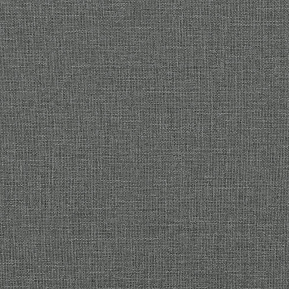 2-Seater Sofa Dark Grey Fabric (100% polyester), metal, textilene