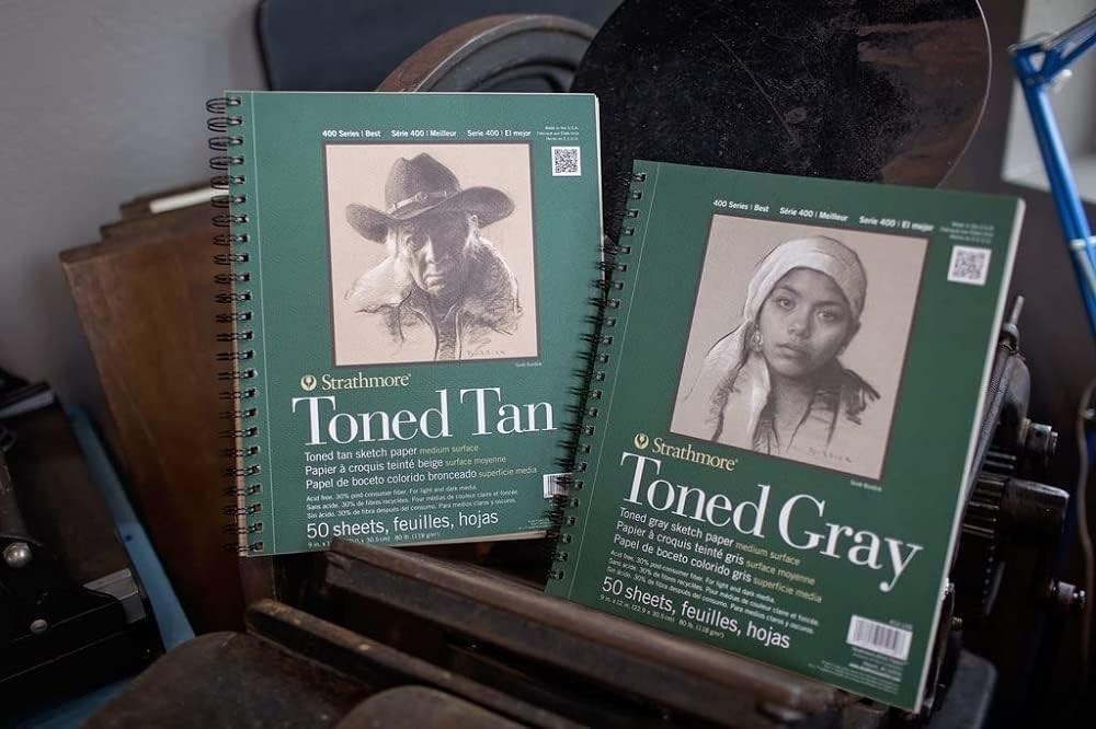 Toned Gray Sketch Pad 9X12