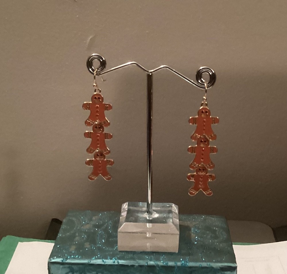 Gingerbread Man Earrings