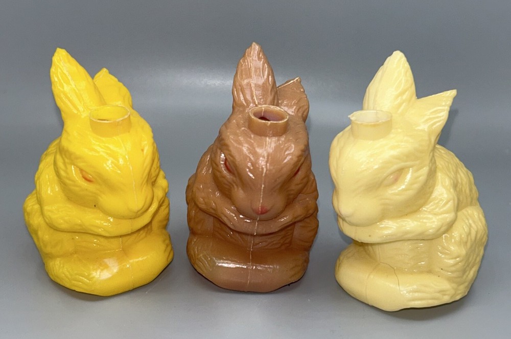 8-PC Replacement Blow Mold Easter Bunny Rabbit Plastic String Light Covers - 3”