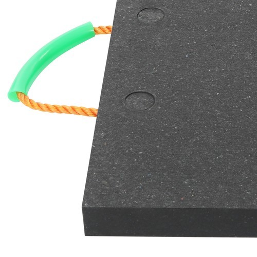 Heavy Duty Square Medium Size Support Pad Black Stabilizing Block With Handle
