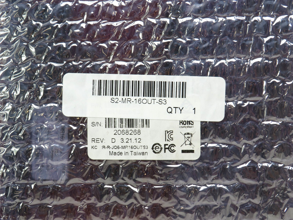 Mercury S2-MR-16OUT-S3 Multi-Device Interface Output Panel [CTKC]