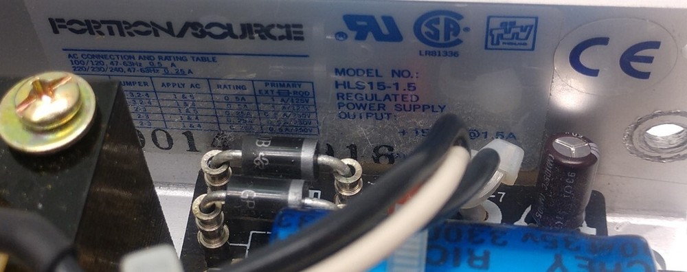 Fortron/Source HLS 15-1.5 Regulated Power Supply, Output: +15VDC @ 1.5A