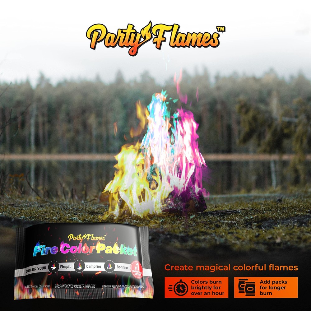 Magic Campfire Fire Color Changing Packets for Original 10 Pack, Green