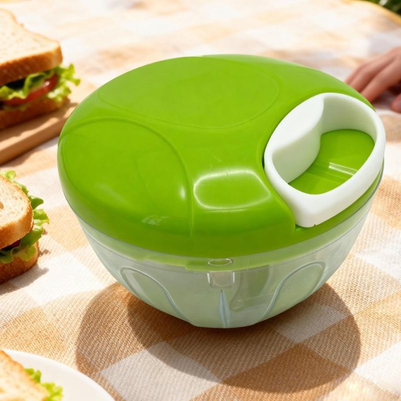 Manual Pull String Chopper, Mince Garlic & Ginger Fast. Easy Clean,No Power Need