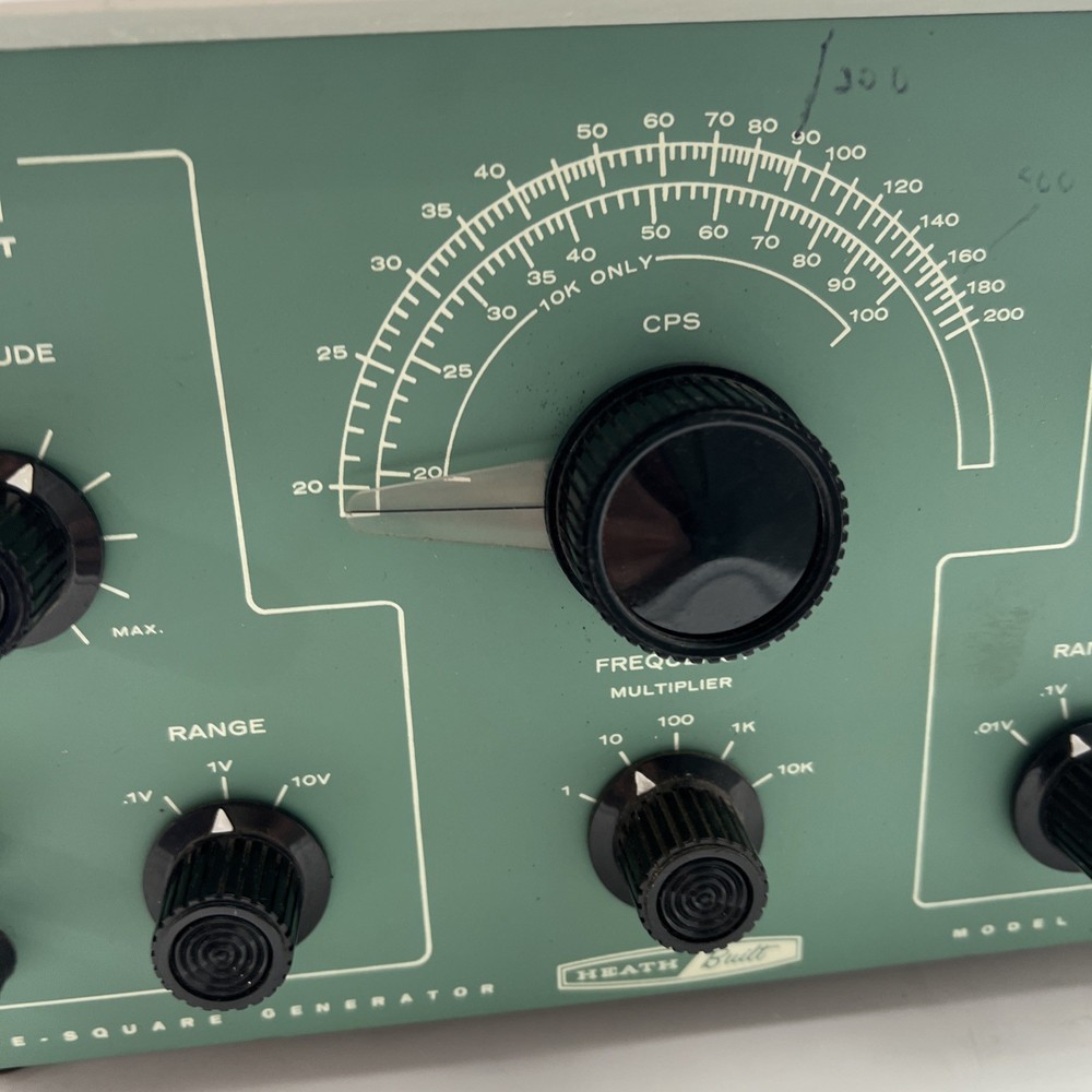⭐️HEATHKIT HEATH BUILT SIGN-SQUARE GENERATOR MODEL EUW 27 POWERS ON ⭐️
