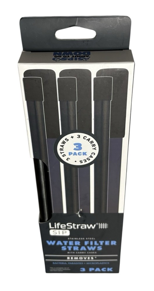 LIFESTRAW SIP 3 PACK Water Filter Straws