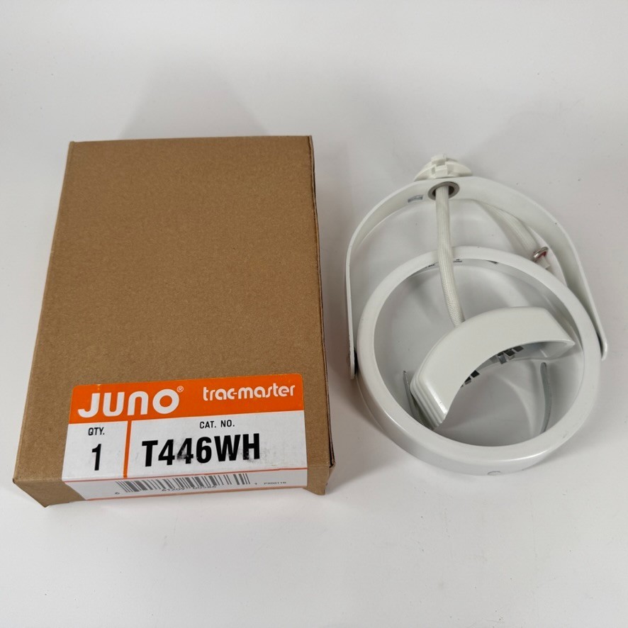 Juno Trac-Master Arc Track Light T446WH - White - NEW In BOX
