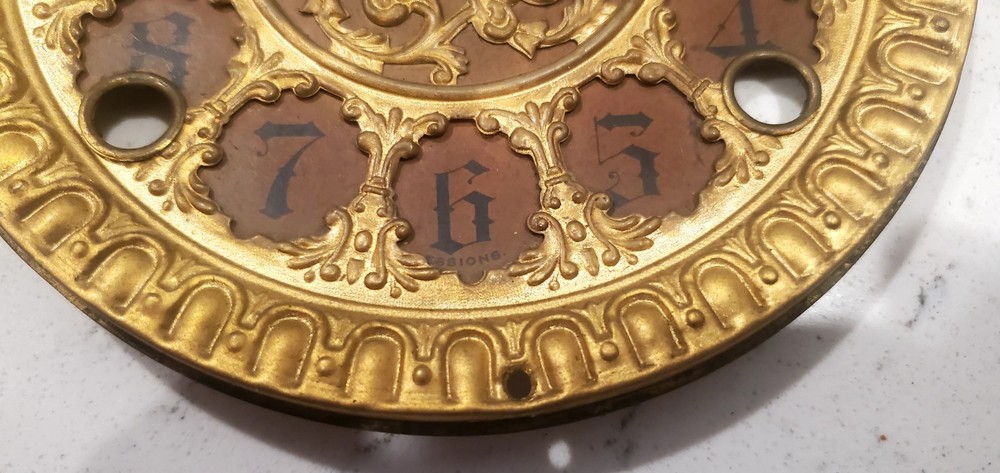 Antique Sessions Mantle Clock Bezel & Dial
