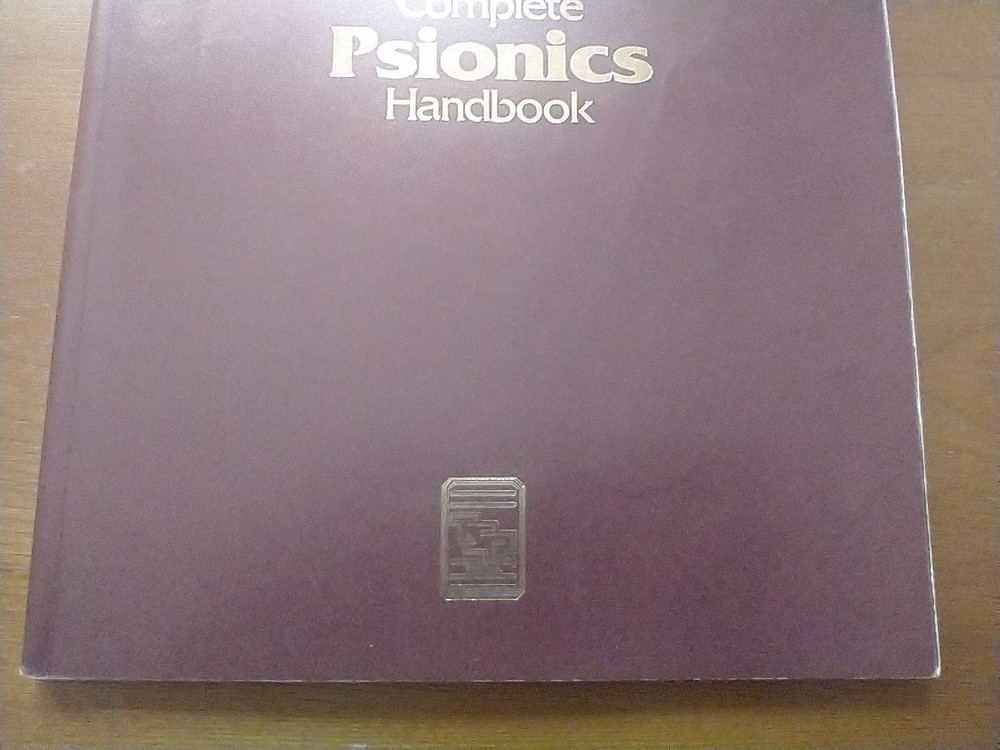 AD&D Dungeons Dragons Complete Psionics Handbook - 2e 2nd Printing 1991 - PHBR5