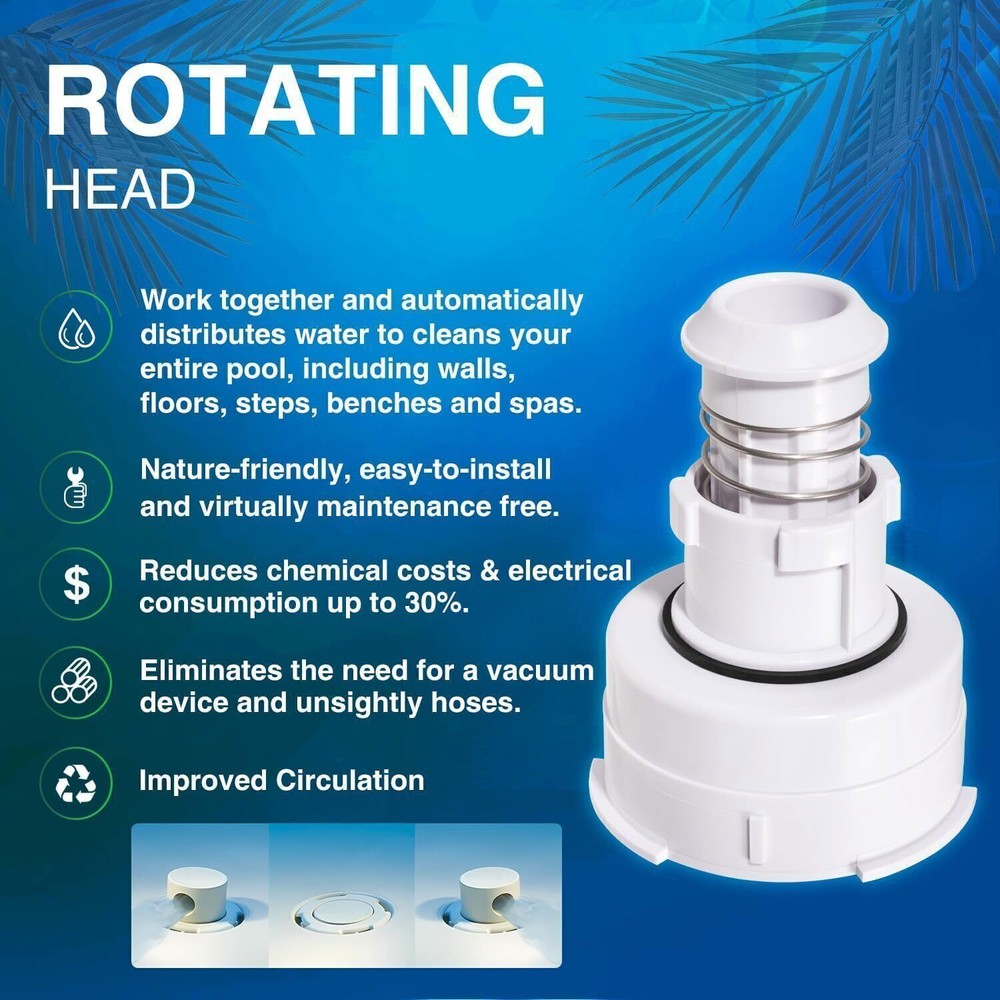 PCC2000 Rotating Head Nozzle Replacement For Paramount In-floor Cleaning System