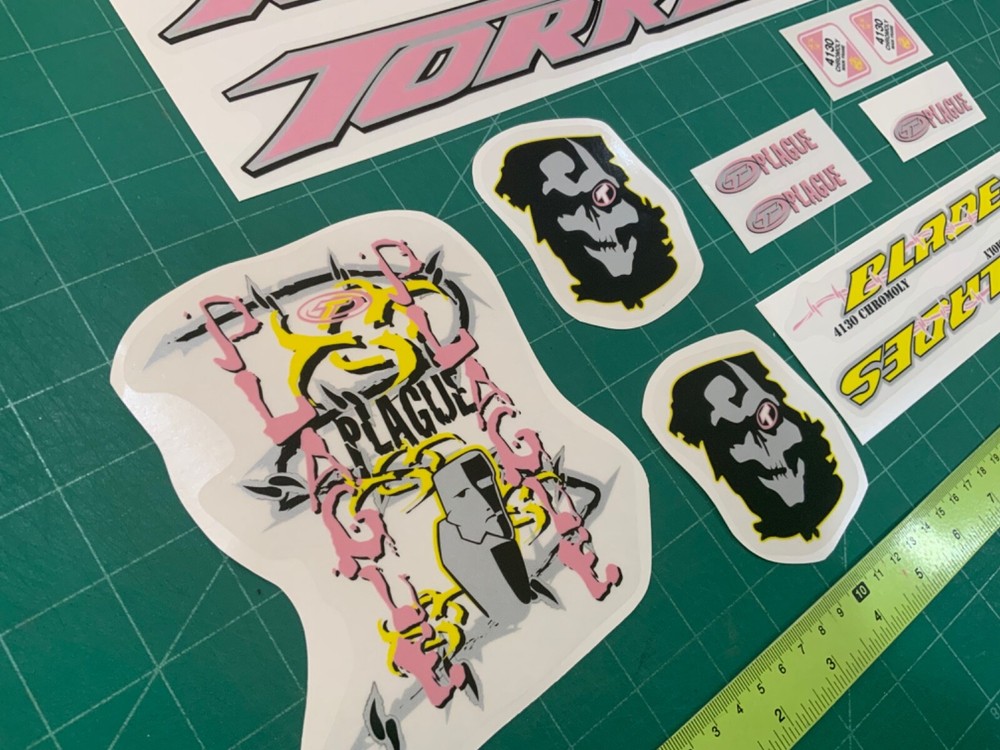 Toker bmx sticker decals