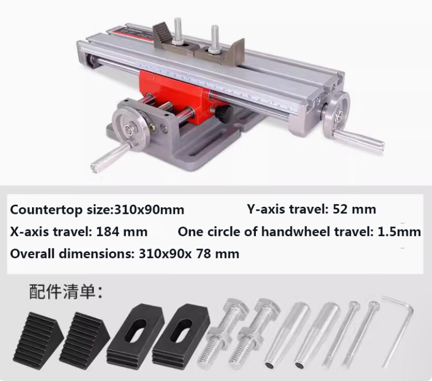 X Y Axis Mini Bench Cross Slide ViseTable Milling Drilling Fixture Worktable
