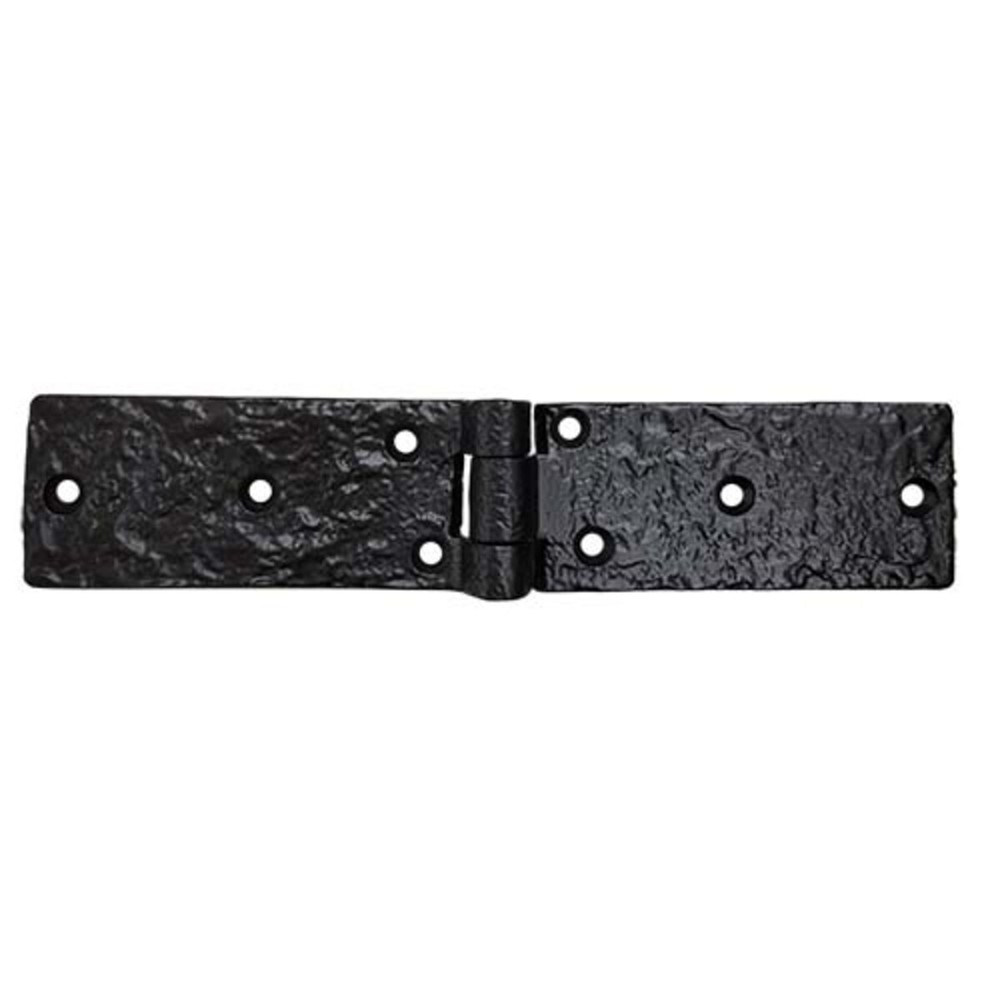 6" Decorative Cast Iron Strap Hinge Gate Door Black Finish