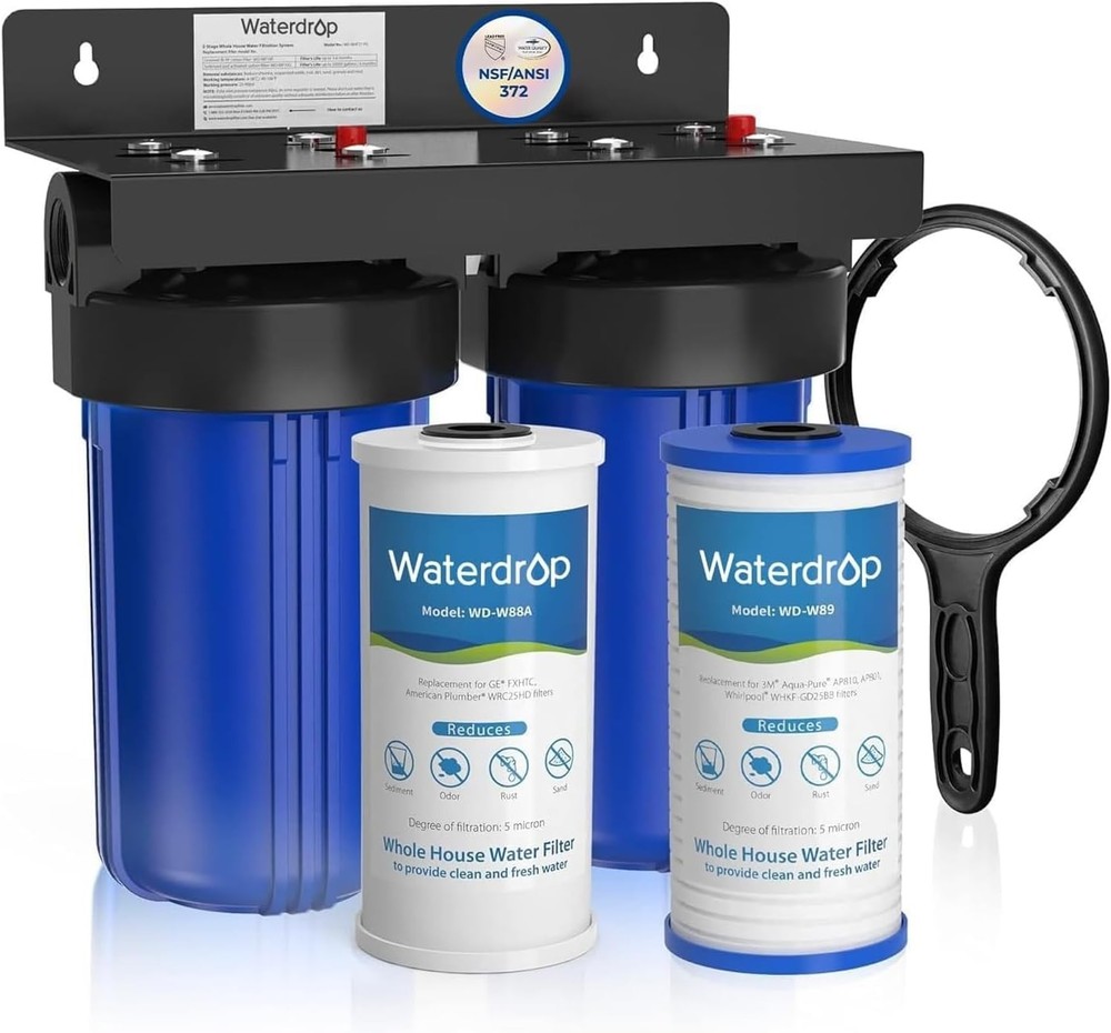 Waterdrop Whole House Water Filter System, Certified Refurbished, Reduce Lead