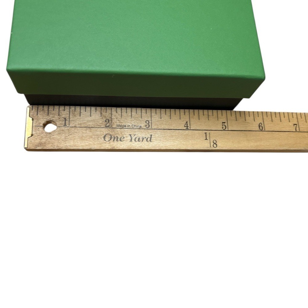 Kate Spade Green and Black Gift Box - EMPTY - 9 x 5 x 2