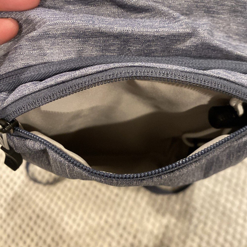 High Sierra Grey Hydration Backpack with 2L Bladder Blue Hydropack.