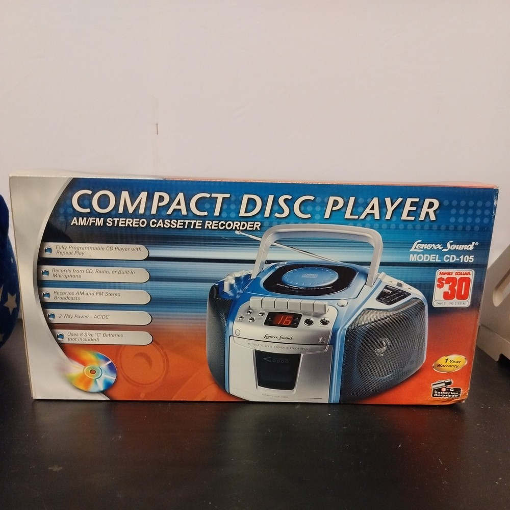Lenoxx Sound Compact Disc Player, Model CD-105