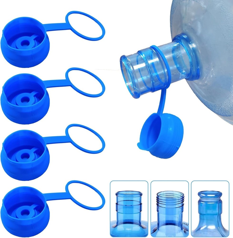 3 Pack Reusable 5 Gallon Water Jug Caps, Leak Proof Bottle Lids (55mm) *NEW*