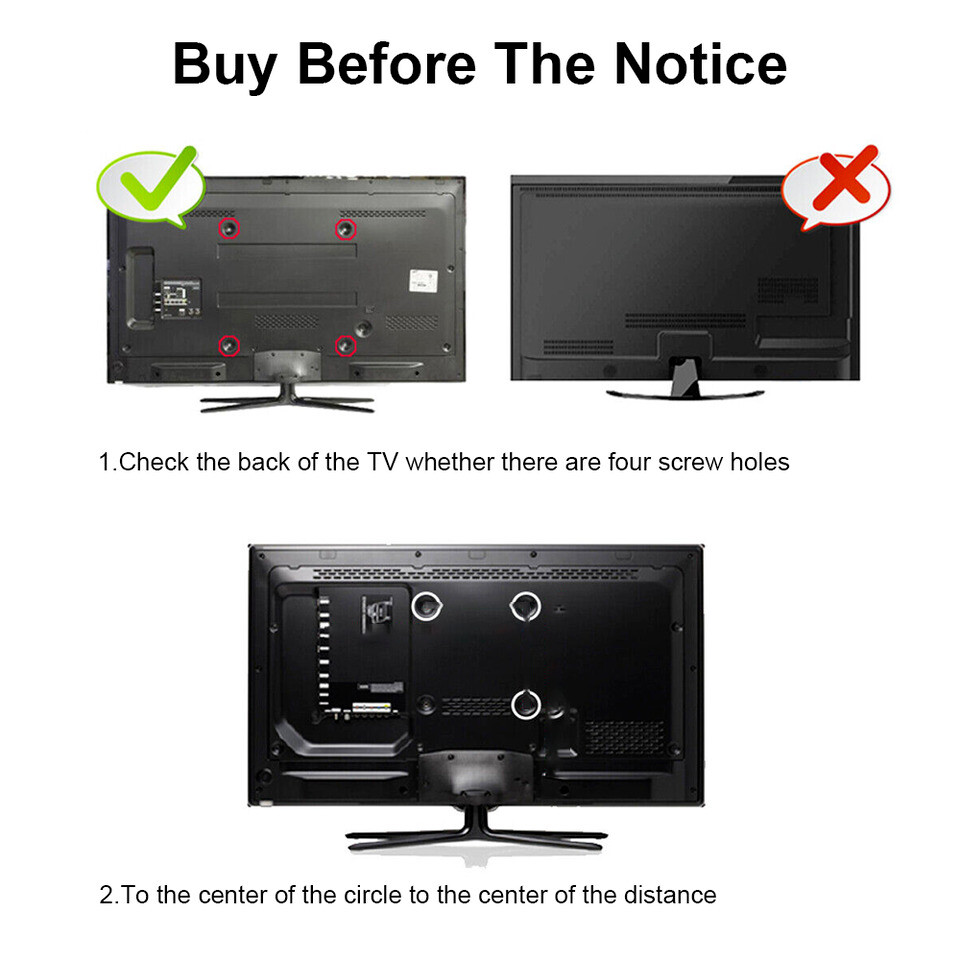 TV WALL MOUNT Fixed Full Motion BRACKET VESA（14-42“) 55lbs Loading Capacity