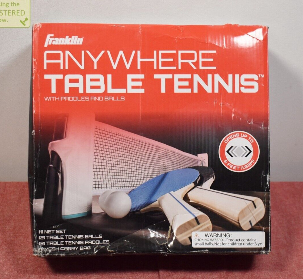 Franklin Sports Anywhere Table Tennis