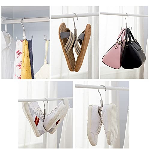 1 Pack Stainless Steel Multi-Purpose Four Claw Hook Strong Solid Bearing Shoe