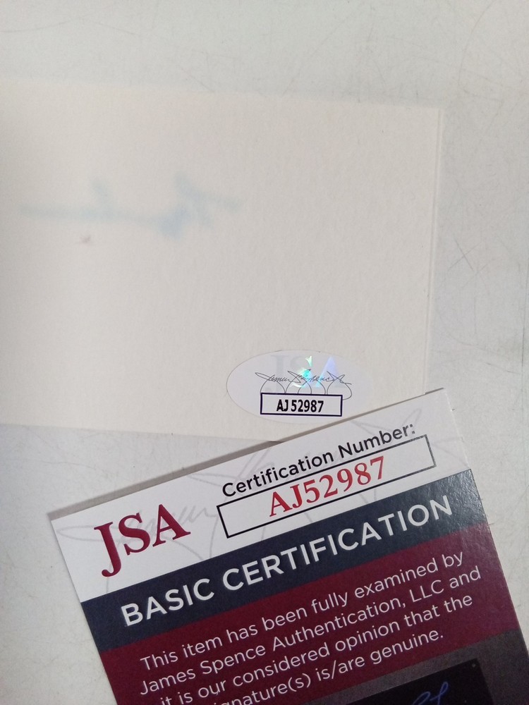 Peggy Lee American Singer Signed Cut JSA -#